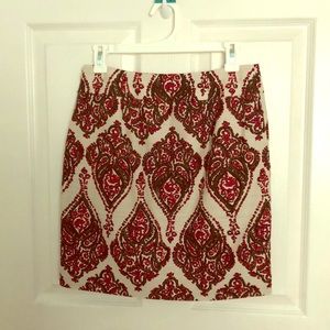 Pencil skirt with painted design, great condition